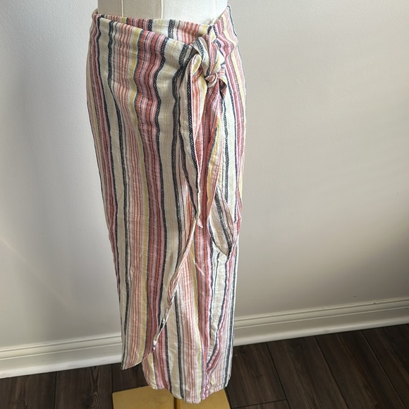 NWT Free People Womens Lightweight Boho Beach Resort Wear Wrap Cover Up Skirt 6 - Picture 3 of 8